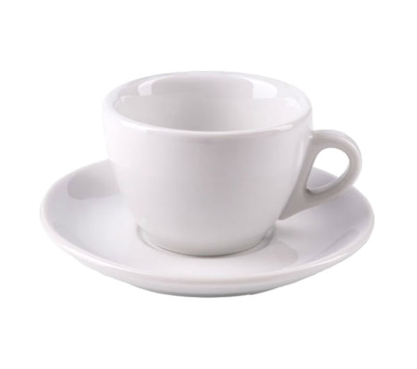 "AOSTA" Cappuccino Cups 167ml - white
